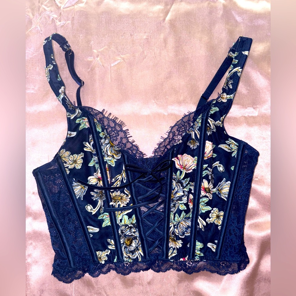 Victoria's Secret Navy Corset Top